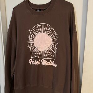 PacSun Brown Hotel Malibu Sweater